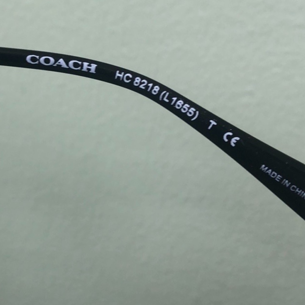 Coach - 57mm Square Sunglasses black amber - Picture 8 of 10